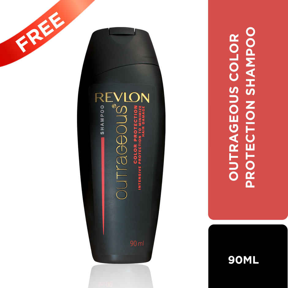 Revlon ColorSilk Hair Color with Keratin - 1WN Soft Black - (with Outrageous Shampoo 90 ml)