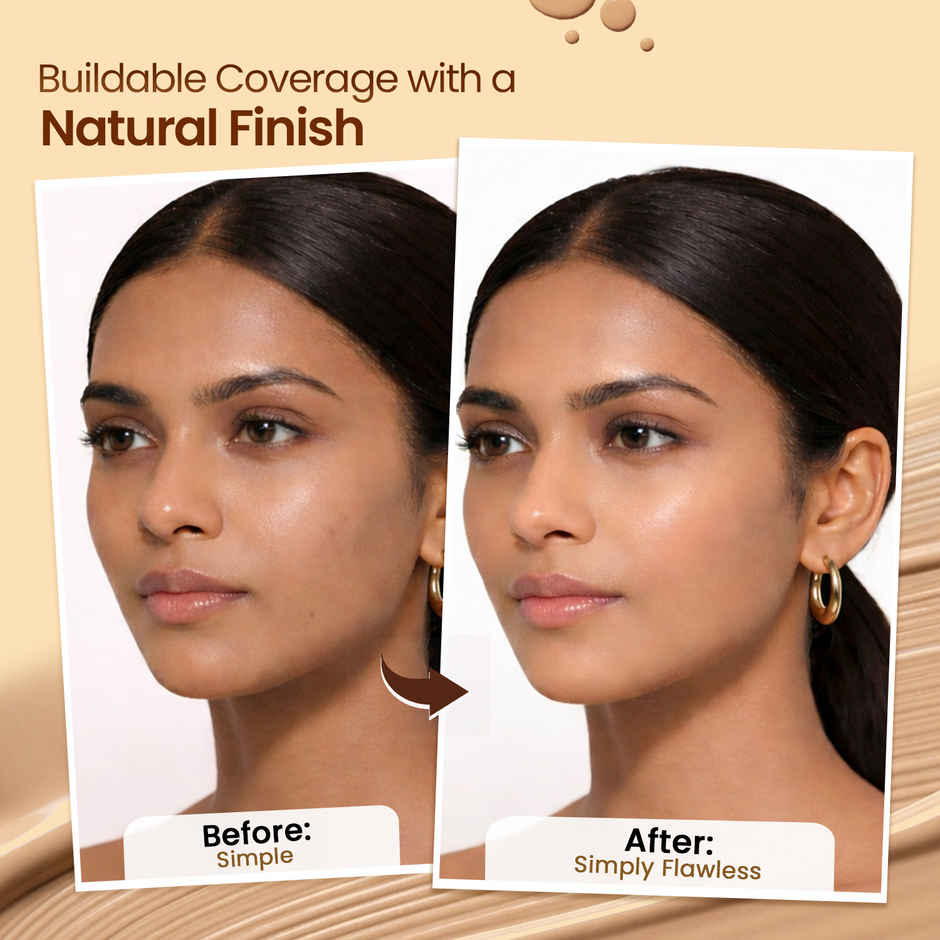 Swiss Beauty High Performance Foundation With Vitamin C & Niacinamide | 06 Medium Beige