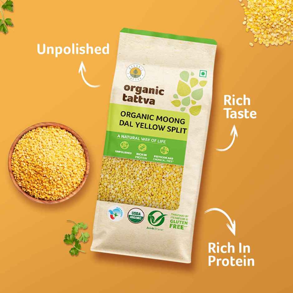 Organic Tattva Organic Moong Dal Yellow Split