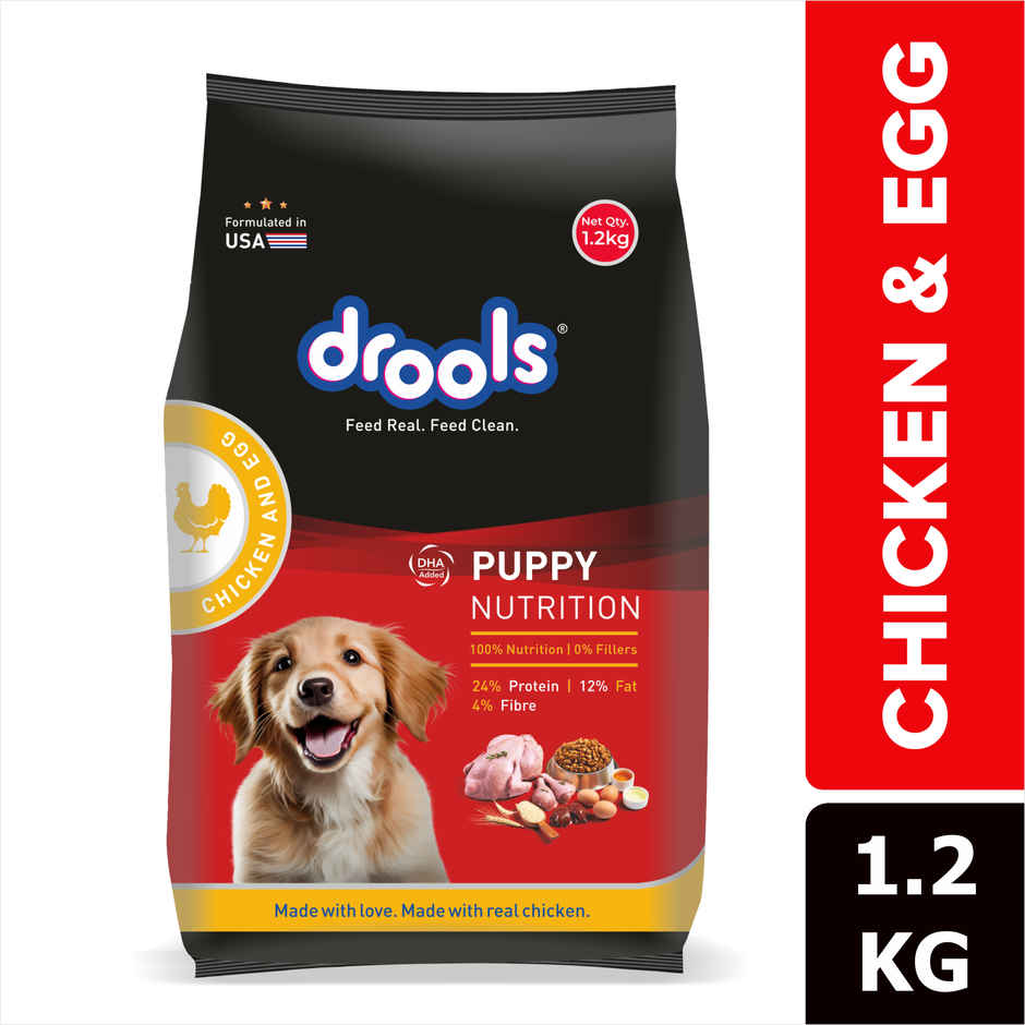 Drools Chicken and Egg Puppy Dry Dog Food, 1.2kg