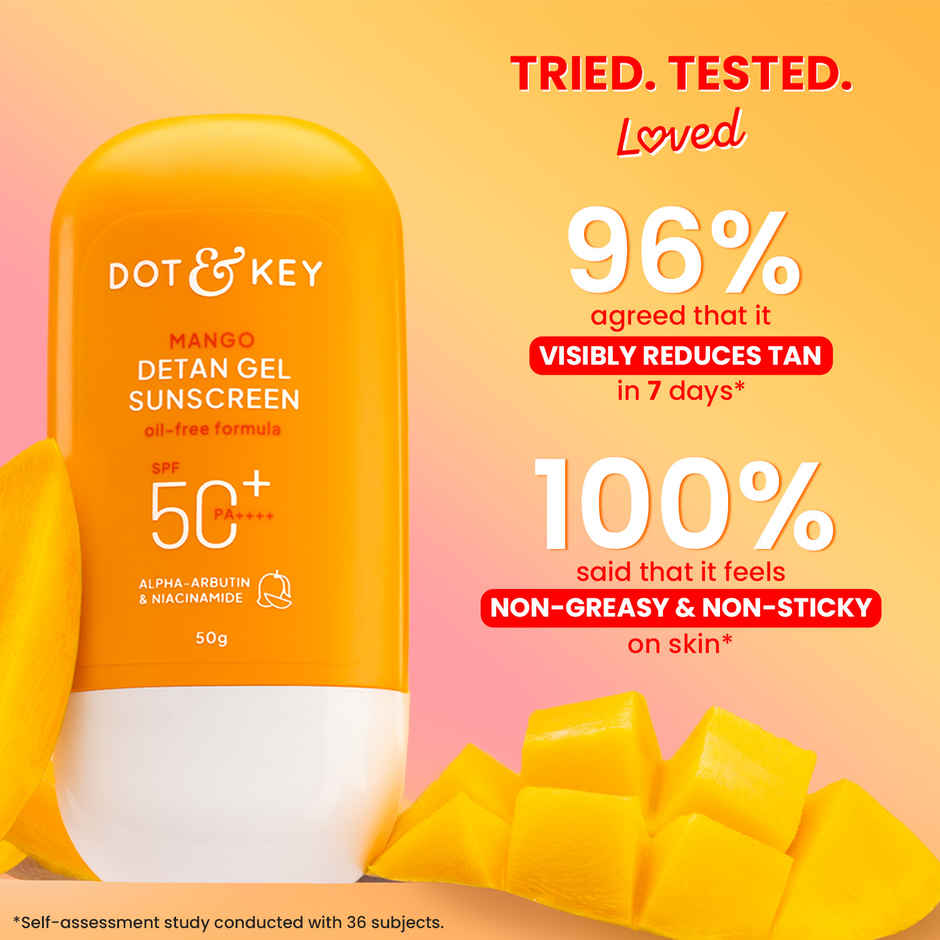 Dot & Key Mango DETAN Gel Sunscreen SPF 50+ PA+++