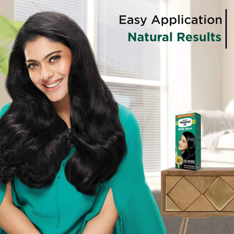 Super Vasmol 33 Kesh Kala Oil Based Hair Colour I No Ammonia I No Peroxide