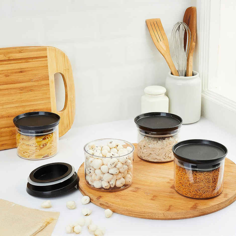 Youbee 500 Ml Multipurpose Plastic Storage Jar And Kitchen Storage Container Set Of 4