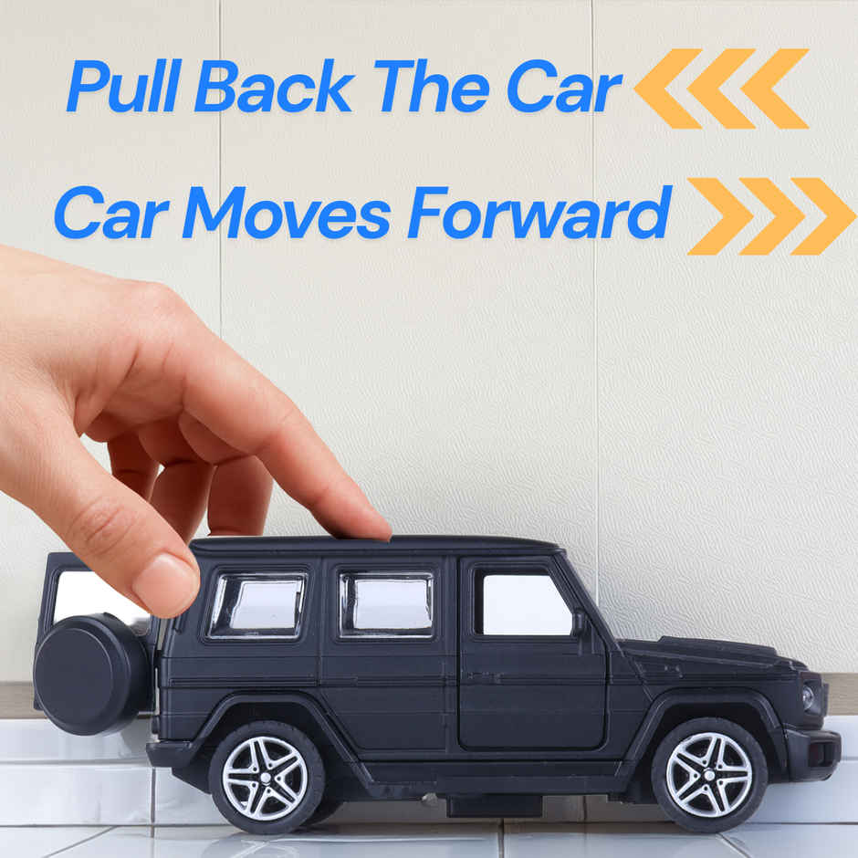 Frendo Premium Die-Cast Car | 3-Way Opening | Pull-Back Action | G Wag Black