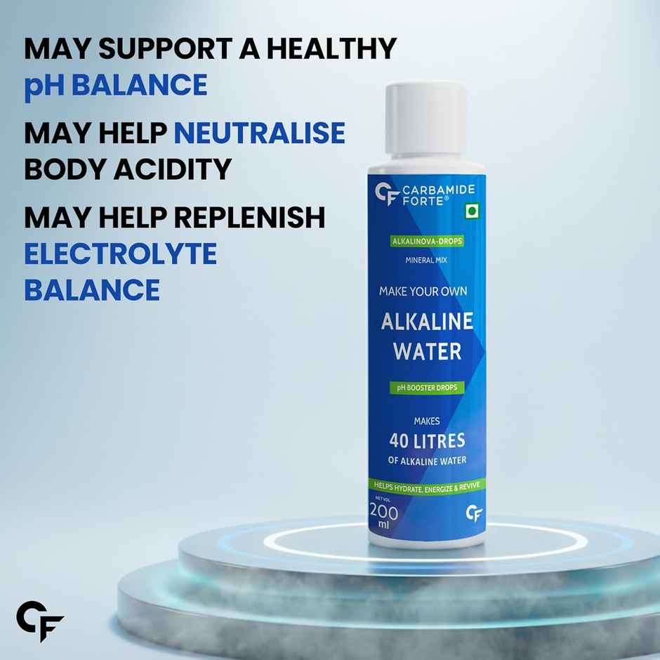 Carbamide Forte Make Your Own Alkaline Water Drops | pH Booster Drops 40 litres of Alkaline Water