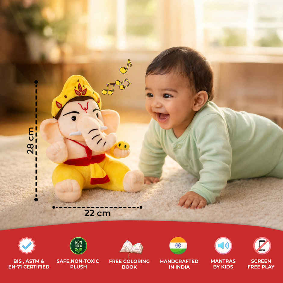 Panda's Box Mantra Chanting Baby Ganesha | Medium - 30 cm