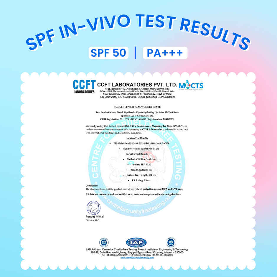 Dot & Key Barrier Repair Hydrating Lip Balm SPF 50 | Blueberry Bliss