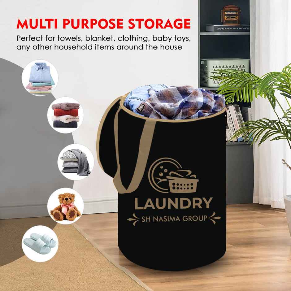 Capsicum Laundry Bag Nylon Black Beige Group - 45 Liter