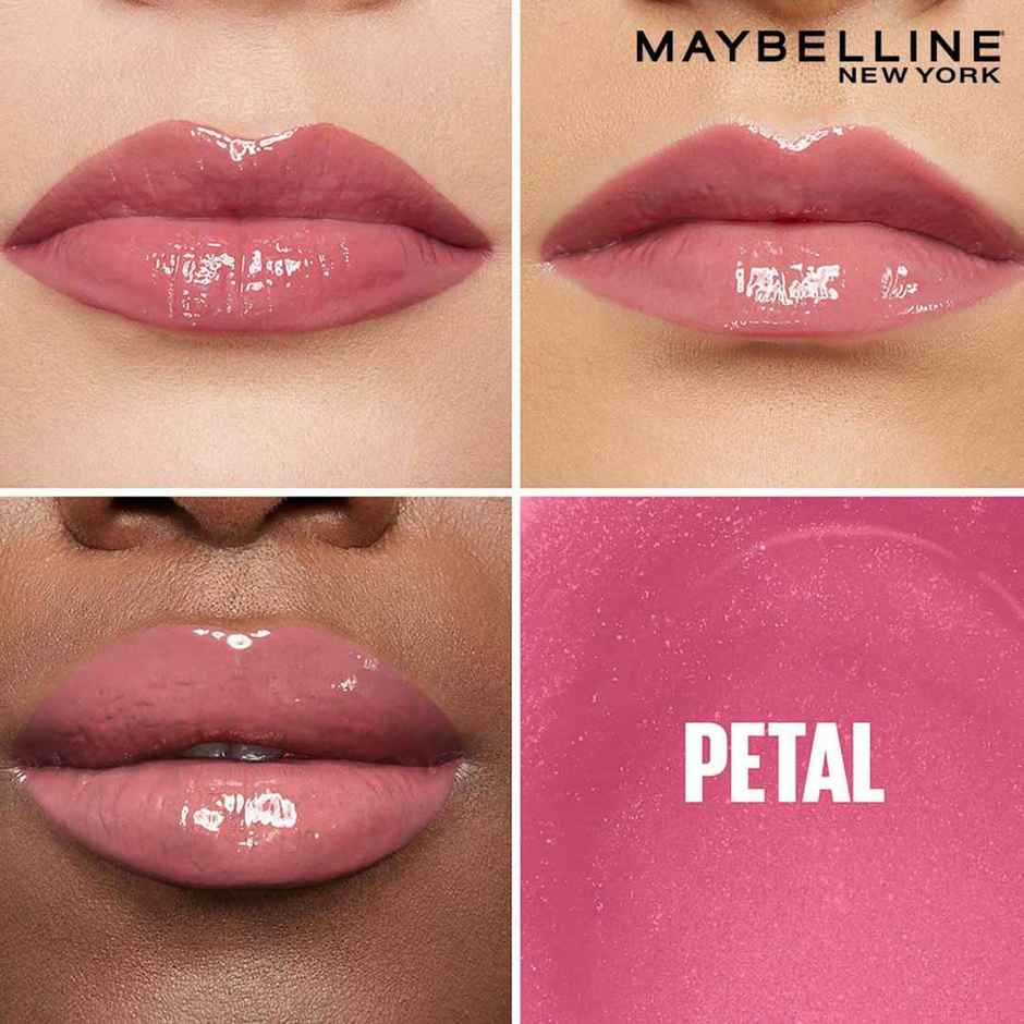 Maybelline New York Lifter Gloss - Petal, Tinted Lip Gloss With Hyaluronic Acid, Long-lasting