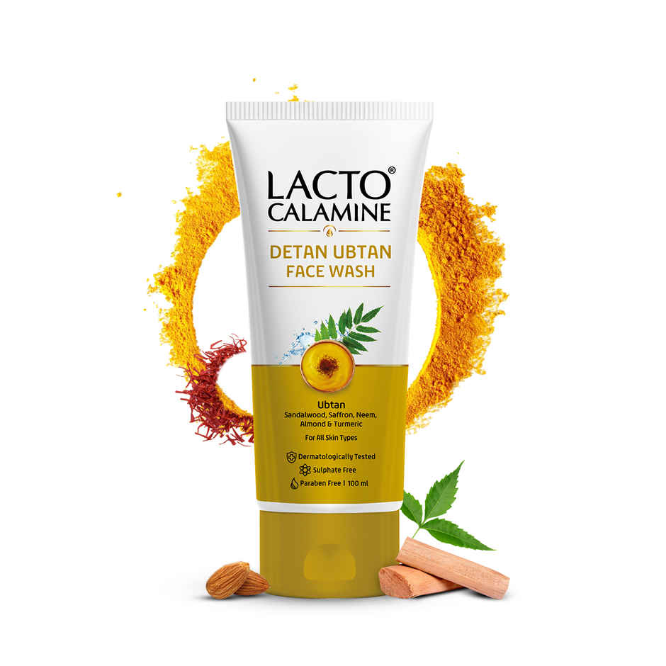 Lacto Calamine Ubtan Face Wash For Glowing Skin Natural Face Wash With Sandalwood