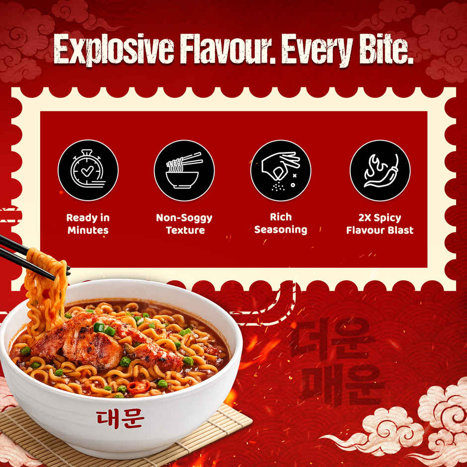 Korean Wai Wai Dynamite Himalayan Hot Chicken