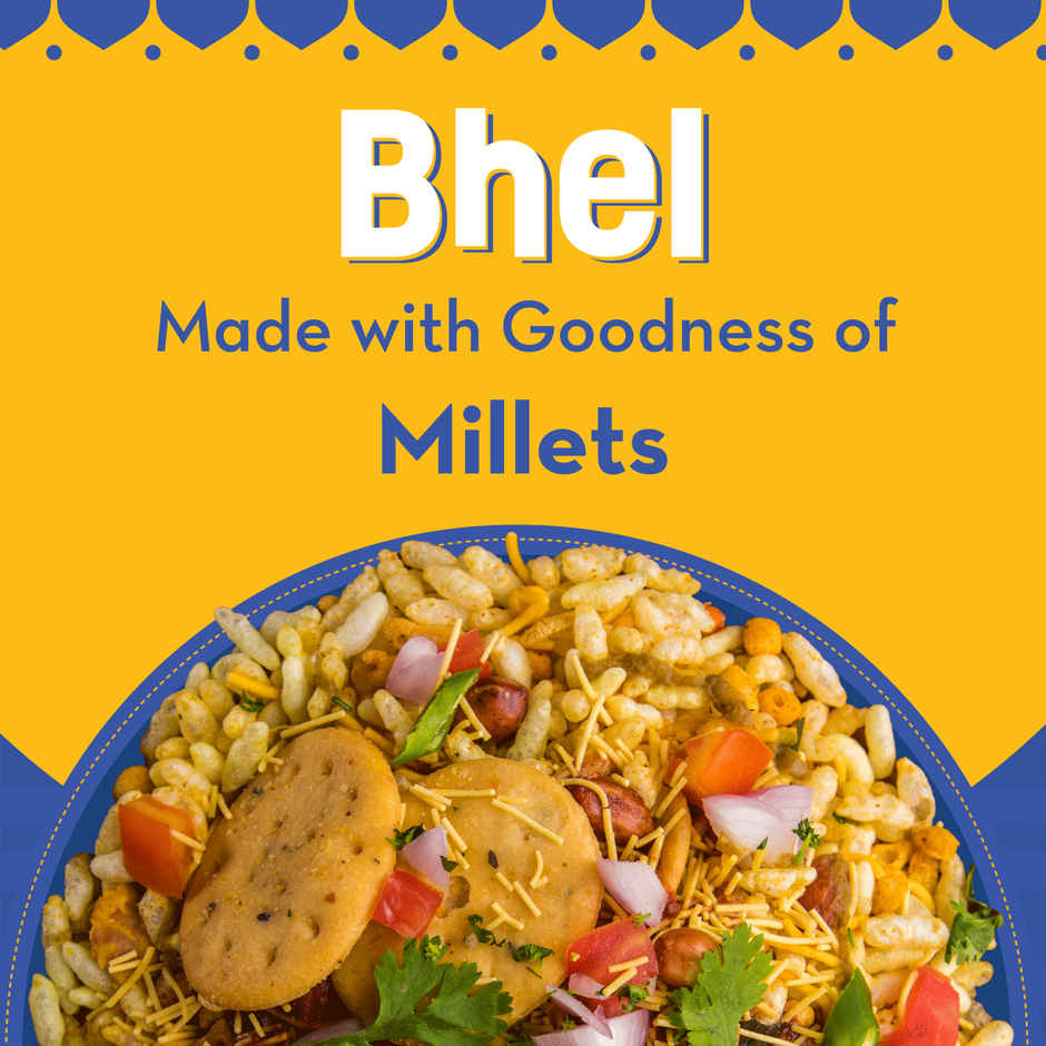 Badam Coconut Barfi, 8 Pcs | Burfi | Sweets | By Go Desi (96g) & Go Desi Bombay Bhelpuri With Chutney, No Palm Oil (100g) Combo