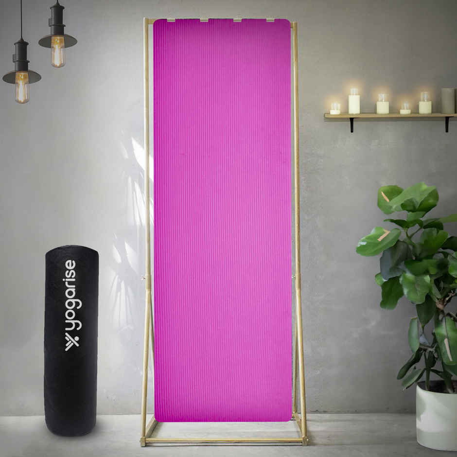 Yogarise 13mm NBR Yogamat with Bag, Pink