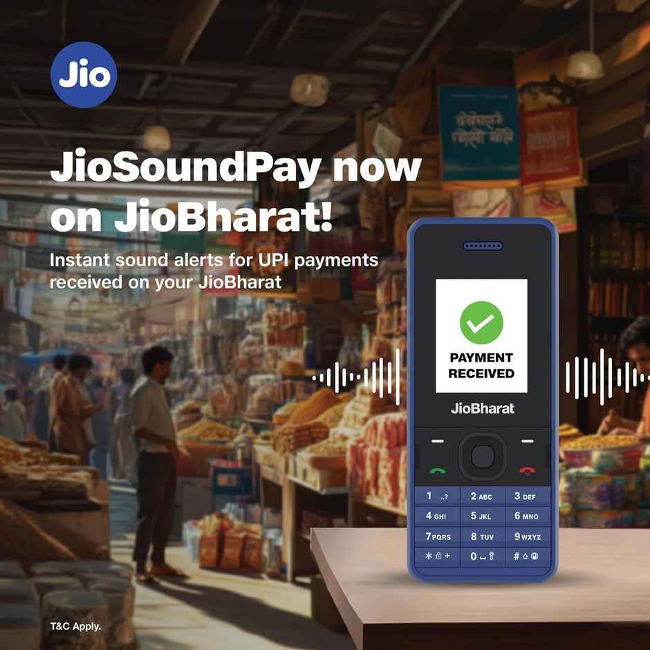 JioBharat V2 4G Phone with JioTV | JioCinema | Digital Camera | Locked for JioNetwork | Blue