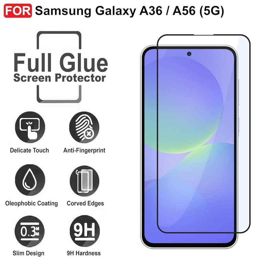 Artistque Tempered Glass for Samsung Galaxy A36 5G Screen Protector Guard
