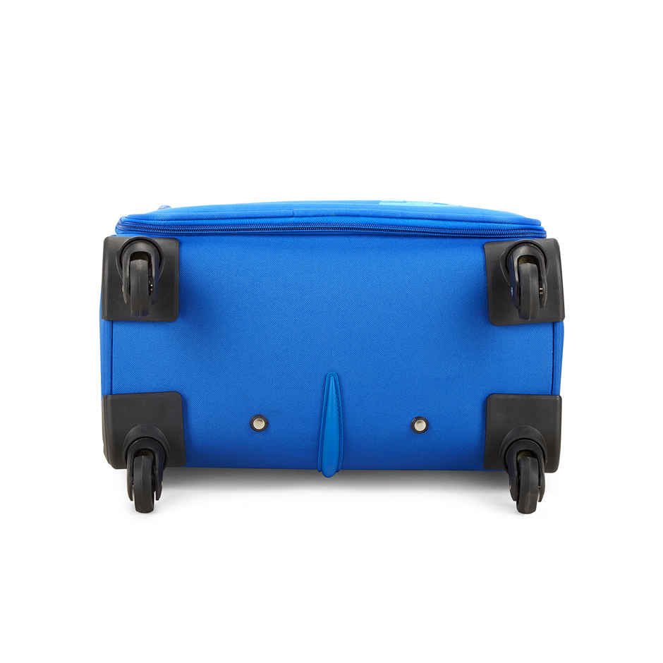 Skybags Unisex Solid Polyester 55 L Telescopic Trolley Bag | Blue - S