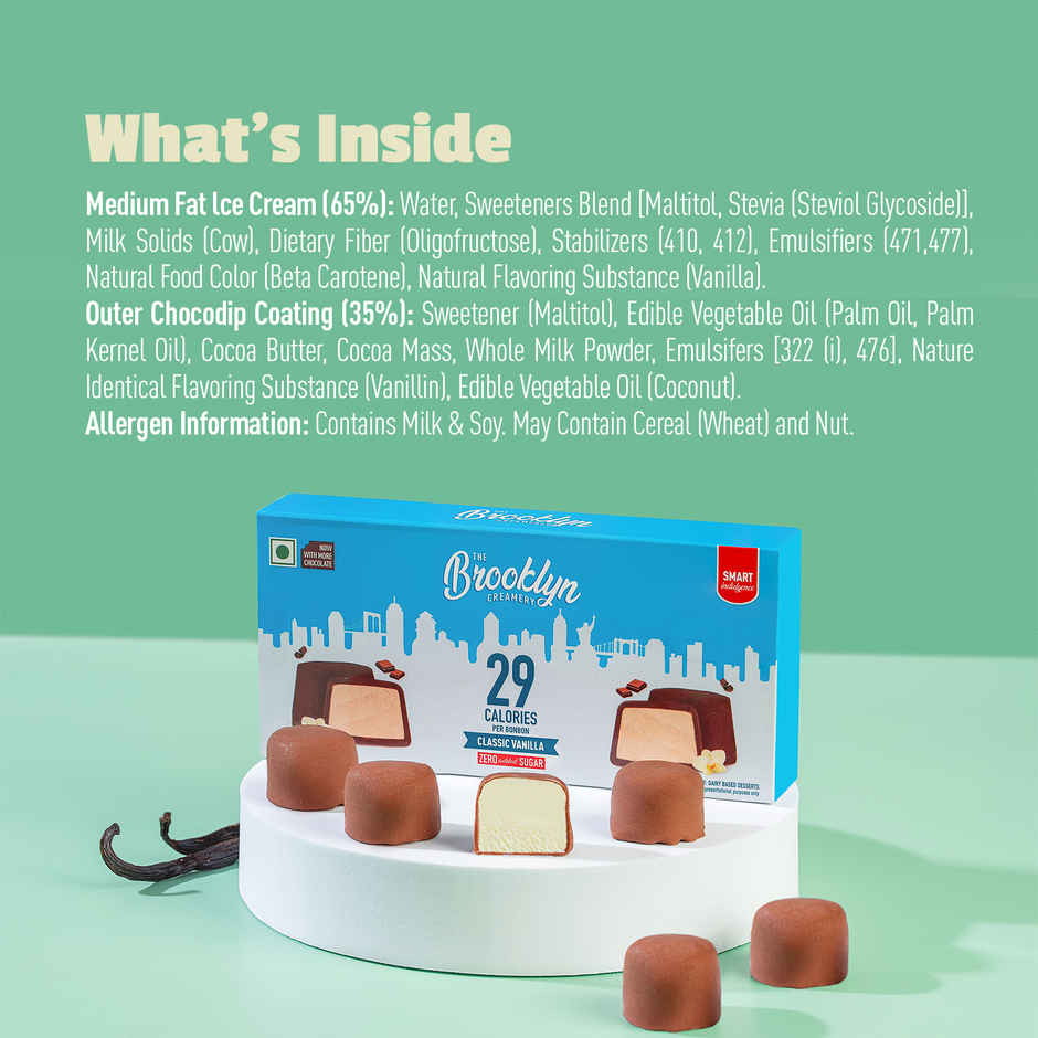 The Brooklyn Creamery Vanilla Bonbons(Zero Added Sugar)