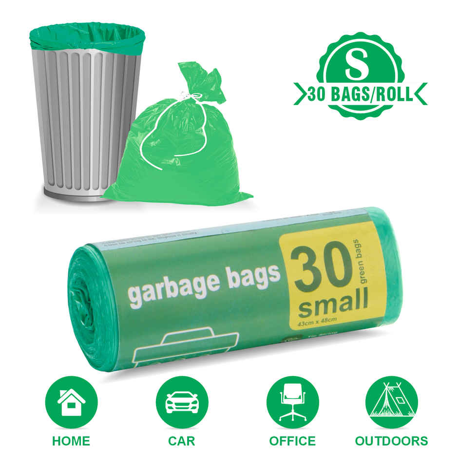 Smart One Garbage Bag Roll Green - Small - 17 x 19 Inch