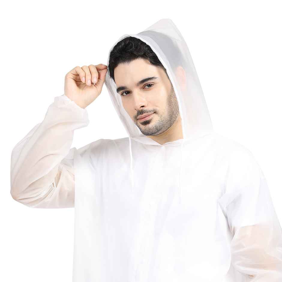 Citizen EVA Raincoat Poncho - White-CP04