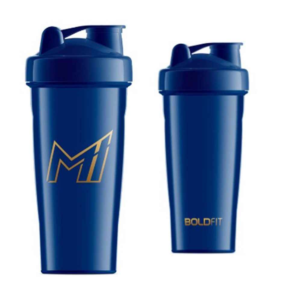 Mi X Boldfit Shaker, Gym Shaker,600Ml - Blue