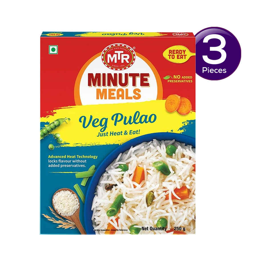 MTR Ready To Eat - Vegetable Pulao Combo