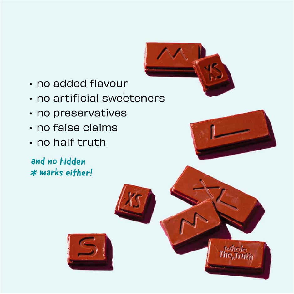 The Whole Truth Dark Cocoa Bar - Sea Salt | 80 g | Sweetened With dates