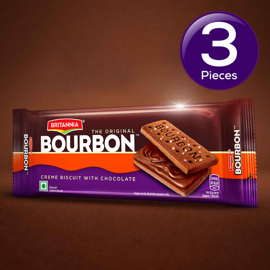 Britannia The Original Bourbon Chocolate Cream Biscuits | Combo