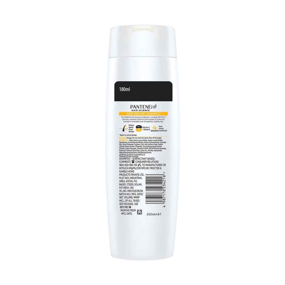 Pantene Hair Science Deep Repair Shampoo With Vitamin B Repaired Hair