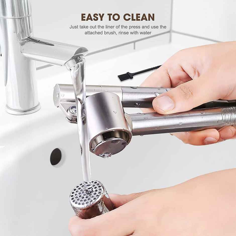 Uttam Garlic & Ginger Press With Stainless Steel Groove