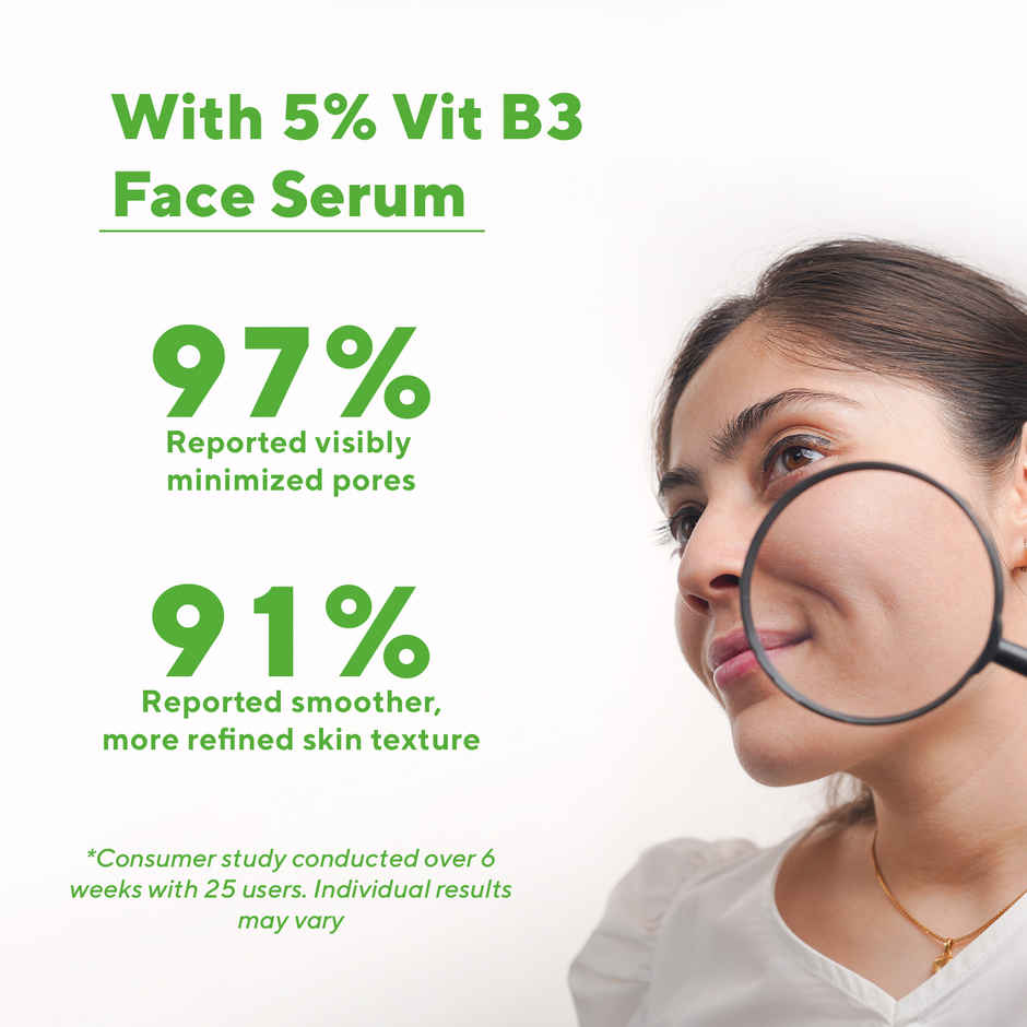 CosIQ 5% Niacinamide Face Serum Refines Pores, Fades Acne Marks & Deeply Hydrates for All Skin Types