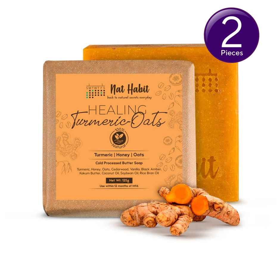 Nat Habit Turmeric Soap For Acne, Pigmentation & Tan Removal Combo
