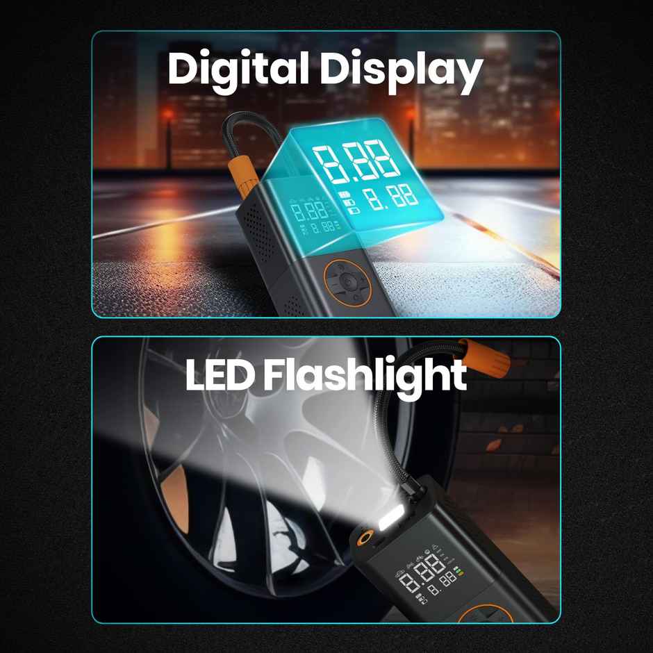 Portronics Vayu 3.0 Rechargeable Tyre Inflator