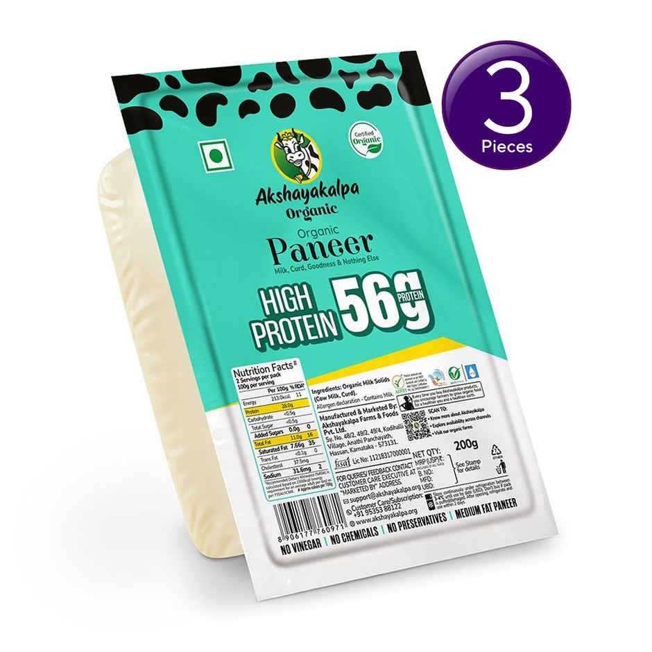 Akshayakalpa Organic High Protein Paneer Combo