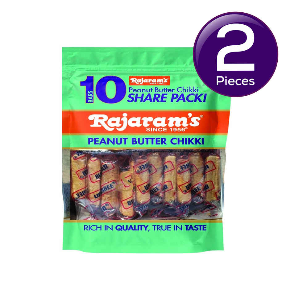 Rajaram's Peanut Butter Chikki | Share Pack of 10 Combo
