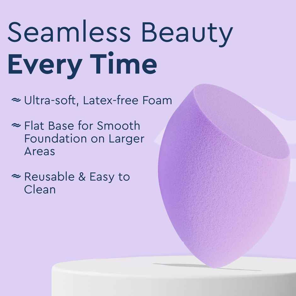 GUBB Beauty Blender Purple Flat Bottom