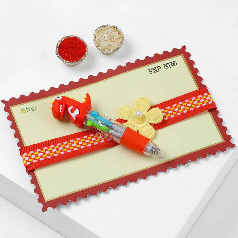 Dino Fun Multi Pen Rakhi | FNP