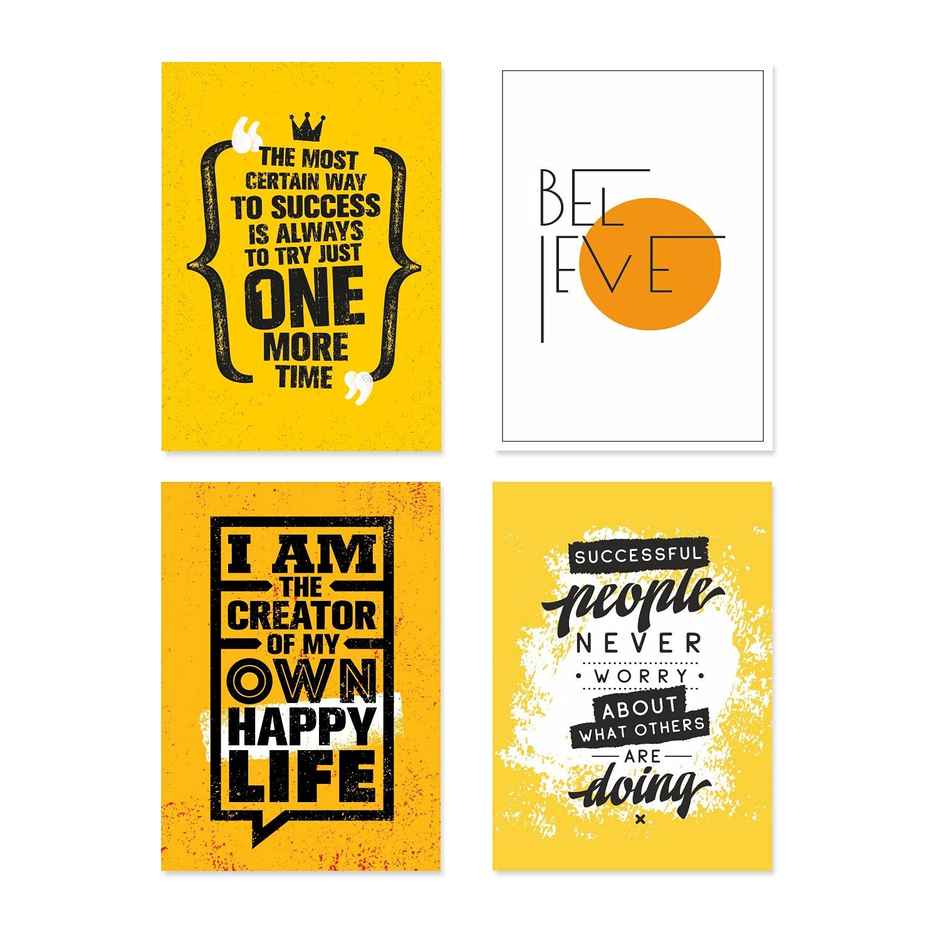 Paper Plane Design Wall Posters For Office Decor | Set of 10 | Size | 12 Inch x 18 Inch | D47