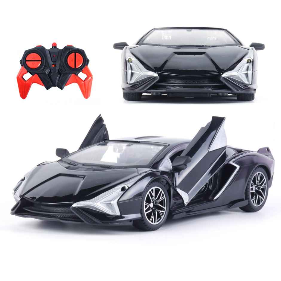 Race n Roll RC Door Opening Car | 1200mAh | 100+ft Range | Drift | Lam Black