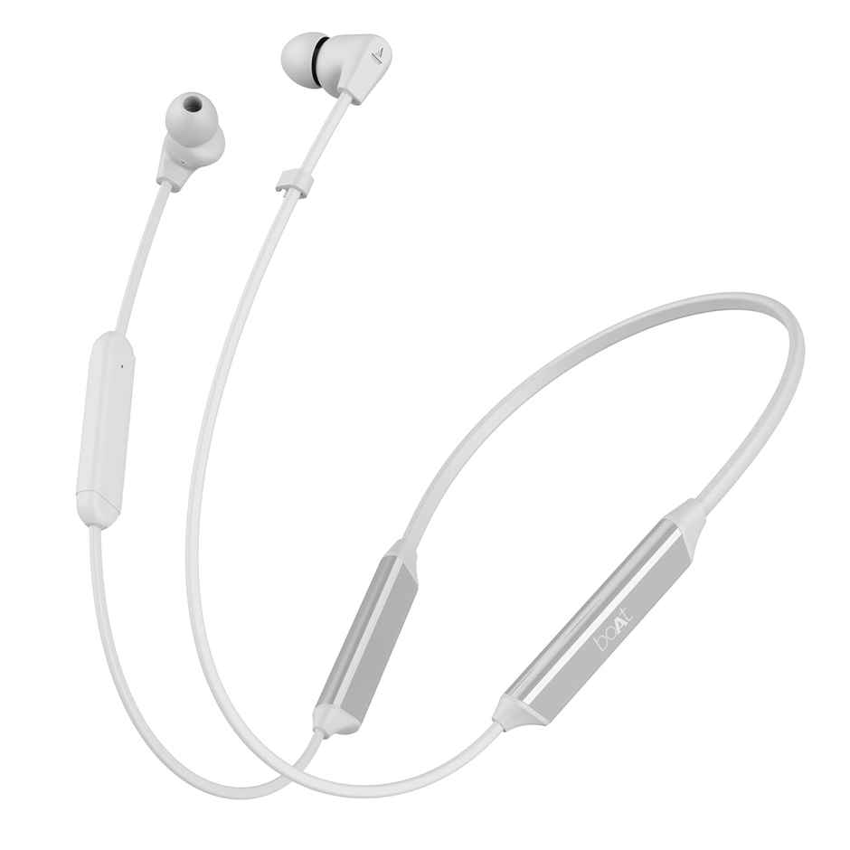 boAt Rockerz Trinity BT Neckband w/ 150H Playtime, Crystal Bionic Sound & ASAP Charge (Kutch White)