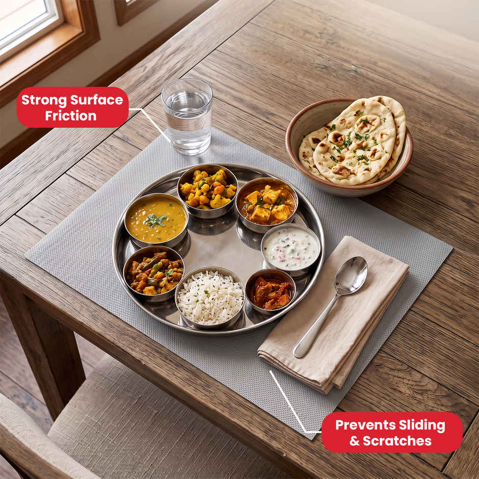 Senego Anti Slip Mat | 10 m | Shelf Liner Mat for Kitchen/Cupboard/Drawers | 60 cm x 10 m | Grey | EVA, BPA Free