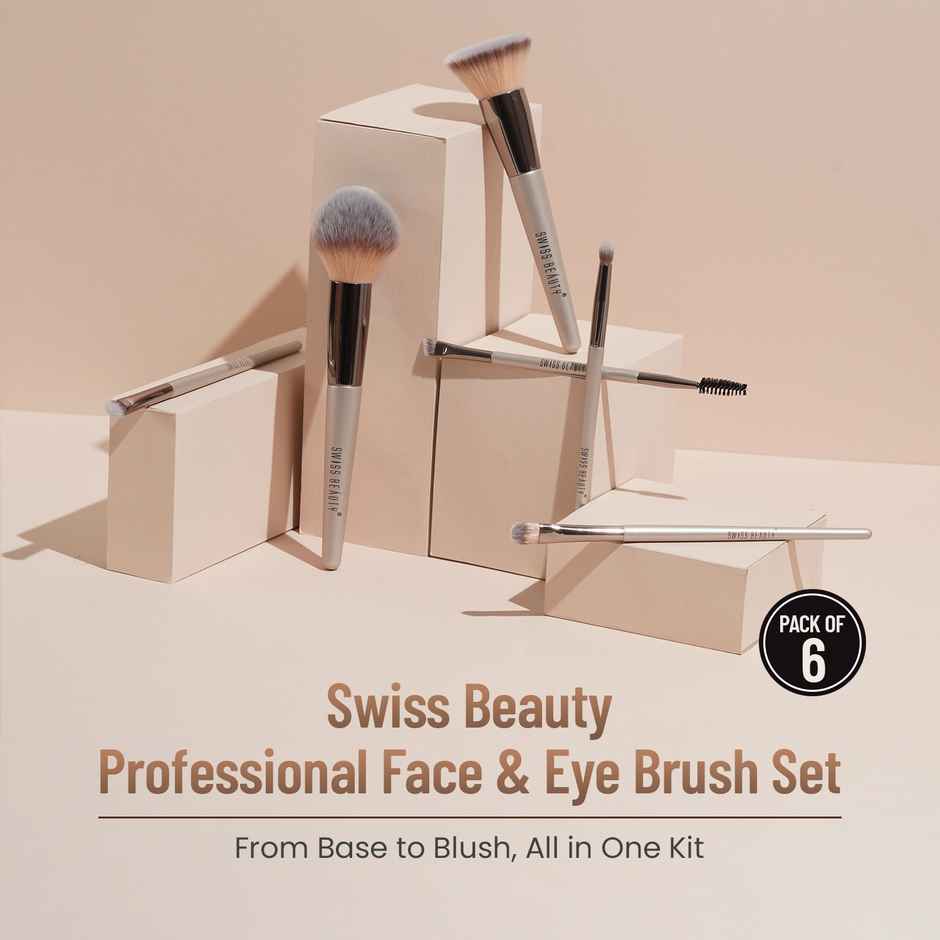 Swiss Beauty Professional Face & Eye Brush Set SB-F01