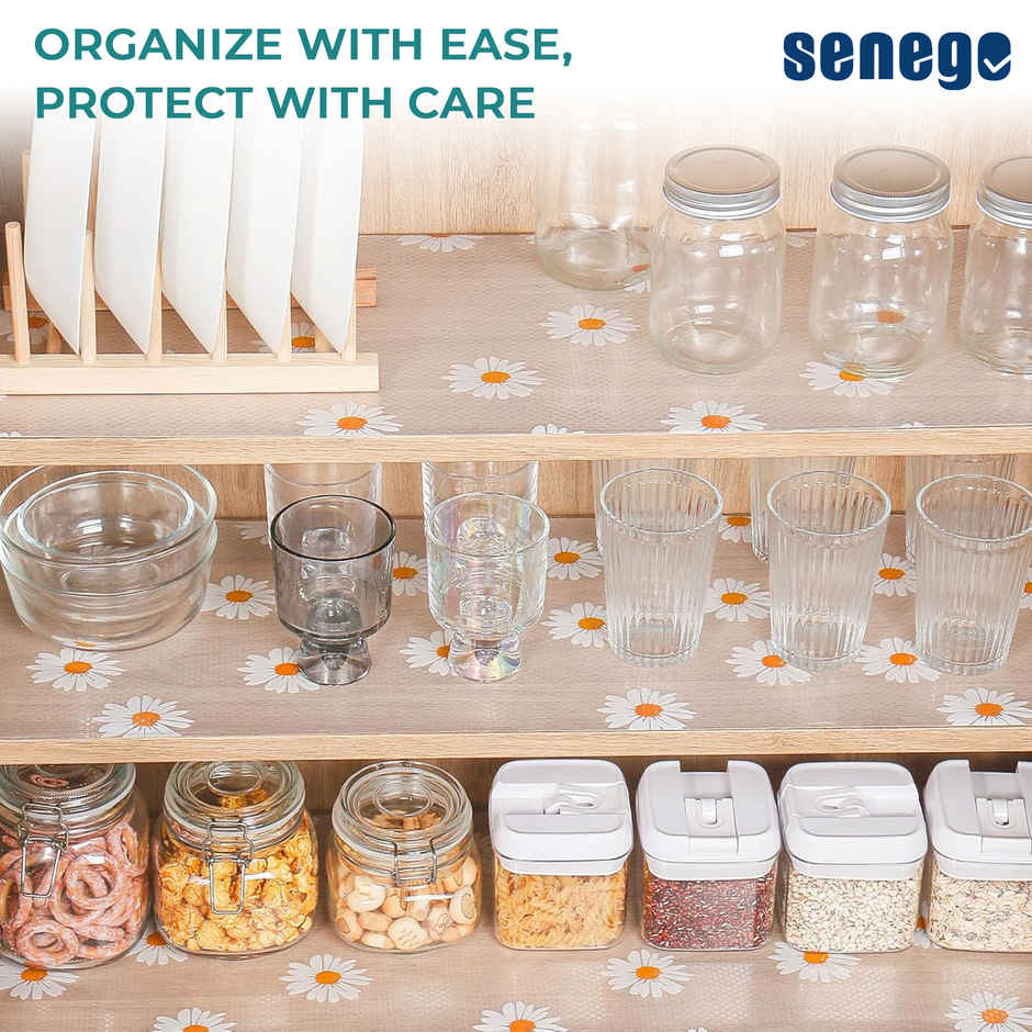 Senego Anti Slip Mat 3m Petal Print Shelf Drawer Liner | EVA, BPA Free
