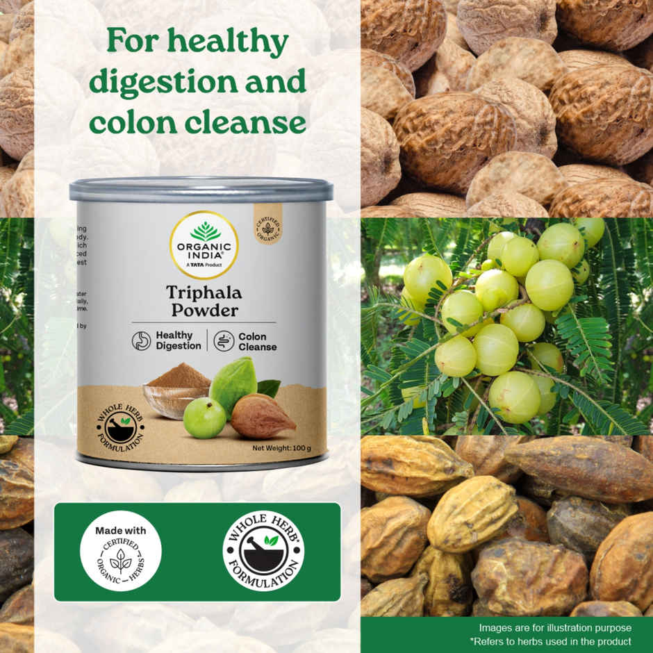 A TATA Product - Organic India Triphala Powder, No added fillers or chemicals
