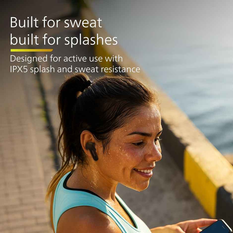 Philips TAT1269 TWS Earbuds | 13 mm Drivers | BT 5.4 | 40H Playtime | IPX5 | Fast Charge | Black