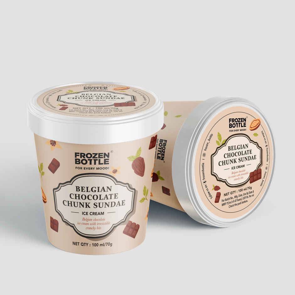FROZEN BOTTLE Belgian Choco Chunk Sundae Cup