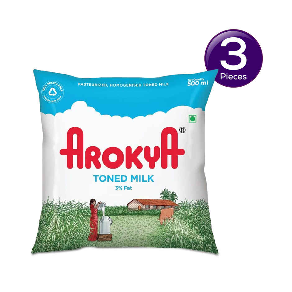 Arokya Toned Fresh Milk (Pouch) Combo