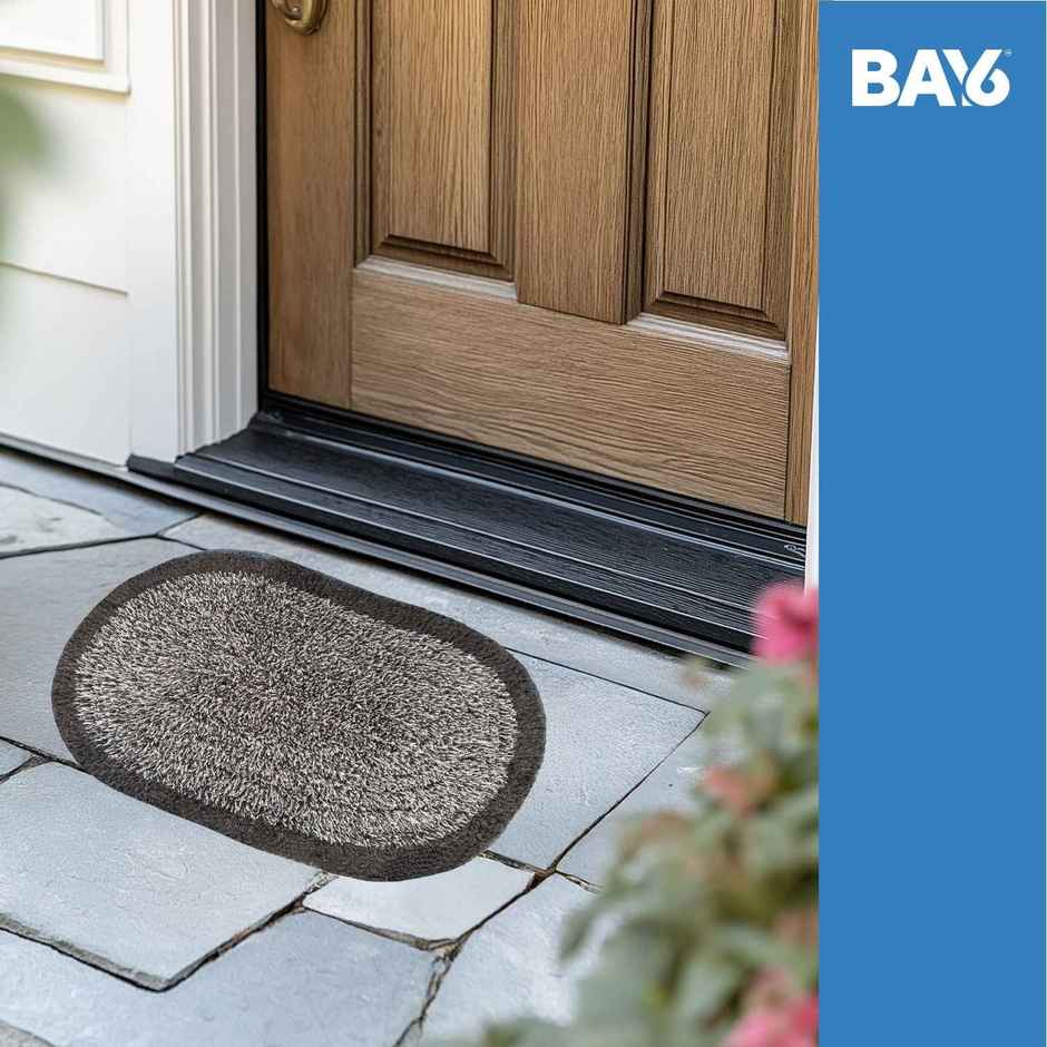 BAY6 Bae Oval Cotton Doormat Set | 40 x 60 cm - Brown