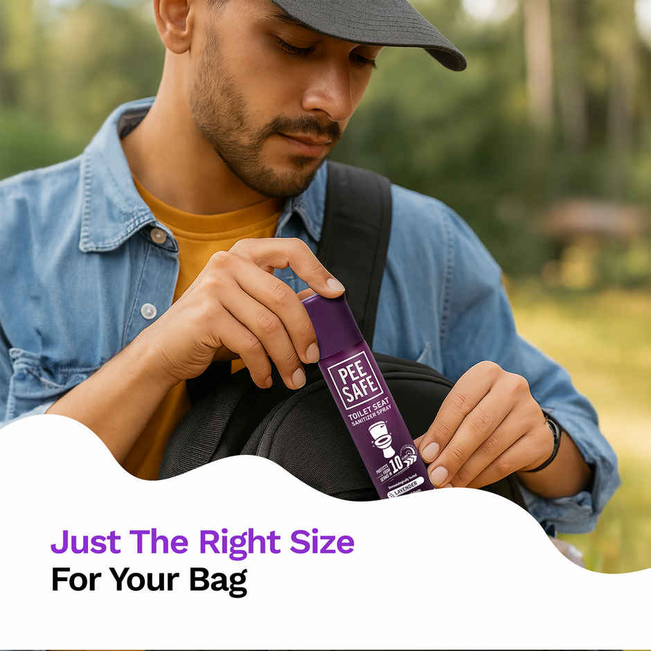 Pee Safe Toilet Seat Sanitizer Spray (Lavender)