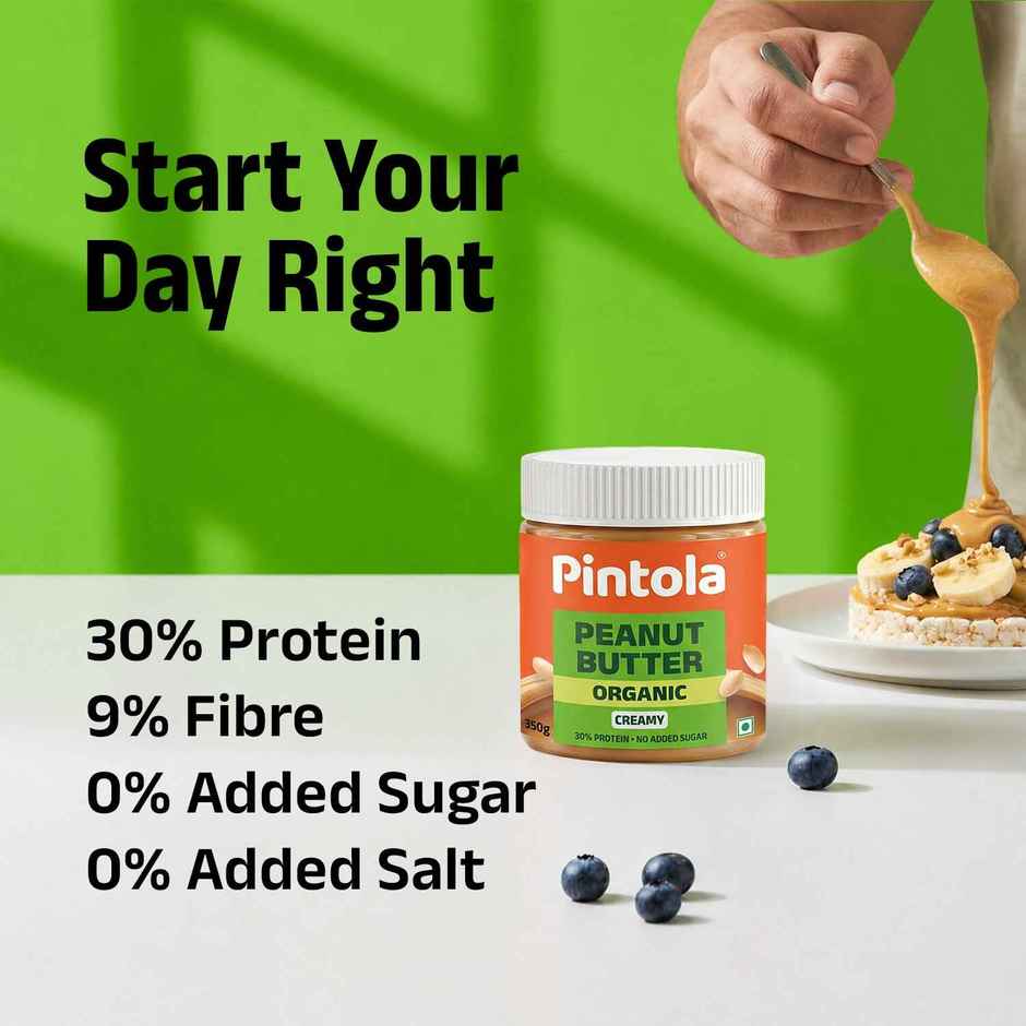 Pintola Organic Unsweetened Peanut Butter Creamy
