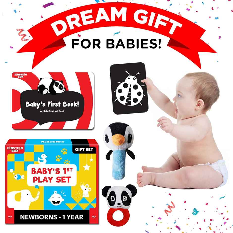 Einstein Box Gift Set For Babies, Newborns And Infants Of Ages 1-3-6-9-12 Months